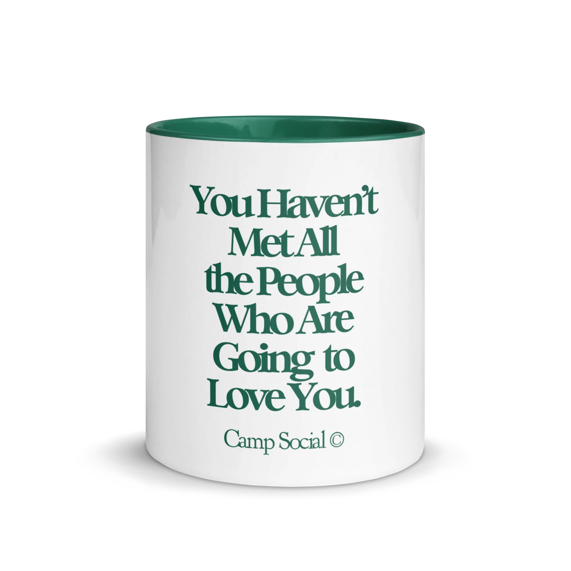 'Camp Social' Mug - Green - Image 5